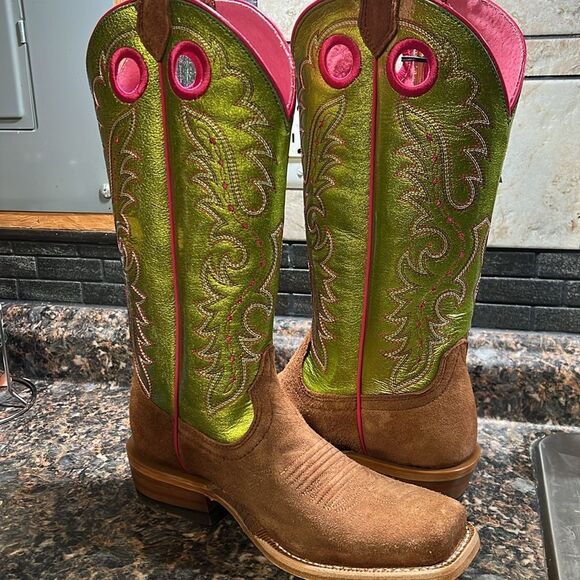 ARIAT WOMEN'S FUTURITY BOON WESTERN BOOTS - SQUARE TOE - Picture 6 of 16